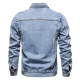 Men’s Hooded Denim Jacket – Casual Cotton Outerwear for All Seasons