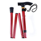 Adjustable Carbon Steel Walking Stick with Ergonomic Handle