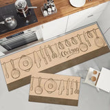 Alfombrilla suave y lavable: alfombra larga antideslizante para cocina, dormitorio, pasillo y baño