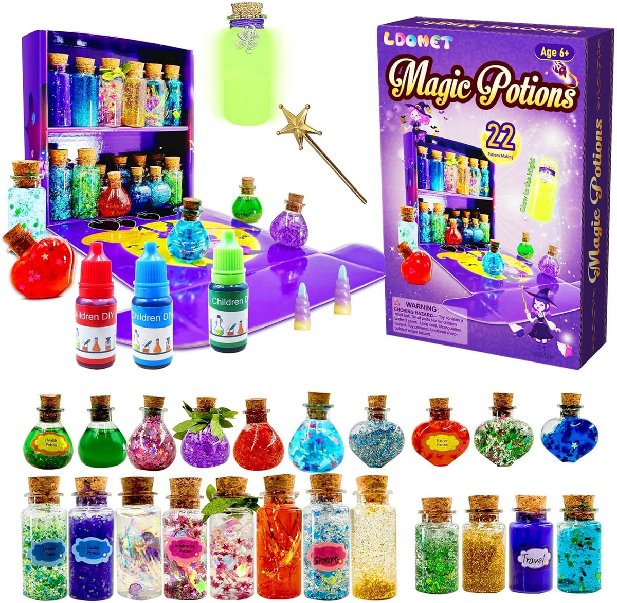 Magic Potion Making Kit for Kids - DIY Color Changing & Glowing Science Experiments