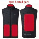 USB Heated Vest for Men & Women – 23-Zone Electric Heating Winter Vest, Thermal Warm Jacket