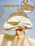 Luxury Floral Minaudière Chain Shoulder Bag for Women – Elegant Red Party Clutch for Weddings & Prom