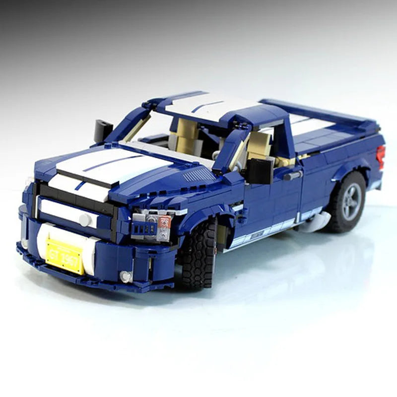 Ford F-150 Super Snake Building Blocks Set – 1258-Piece DIY Model Truck Kit