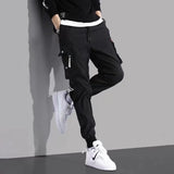 Men’s Lightweight Safari Cargo Pants – Elastic Waist Casual Trousers with Pockets