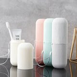 Portable Toothbrush Travel Case with Ventilation and Protective Cover