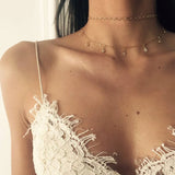 Elegante collar con colgante de corazón de cristal: joyería atemporal para mujeres