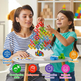 Tetra Tower Balance Stacking Game - 48-Piece Family Board Game for Kids & Adults