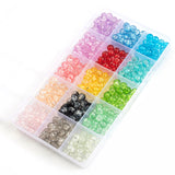 28-Color Glass Beads DIY Jewelry Making Kit – 8mm Round Crystal Beads with Accessories