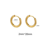 Unisex Stainless Steel Hoop Earrings – Multipack in Gold & Steel Finishes