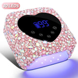Professional Cordless UV/LED Nail Lamp - 72W Rechargeable Gel Polish Dryer with 5 Timer Settings