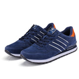 Men’s Breathable Patchwork Mesh Lace‑Up Sneakers – Lightweight Outdoor Running Shoes