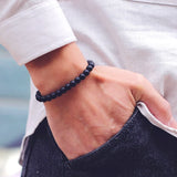 Pulsera de cuerda náutica para hombre: elegante pulsera con dije de barco de aleación de zinc