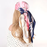 Luxury 90x90cm Silk Scarf – Designer-Inspired Fashion for Women