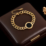 Women’s Stainless Steel Snake Chain Charm Bracelet – Trendy & Elegant Jewelry