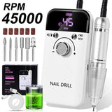 Rechargeable Electric Nail Drill Machine – 45000 RPM for Professional Manicure & Pedicure
