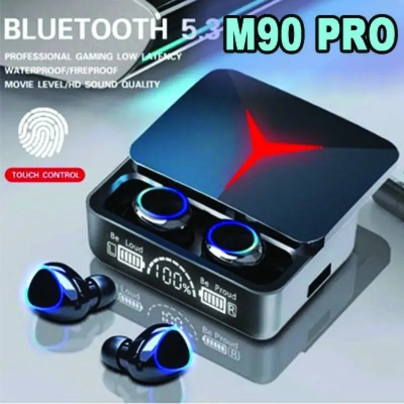 M90 Wireless Earbuds – ANC Bluetooth 5.0 with Touch Control
