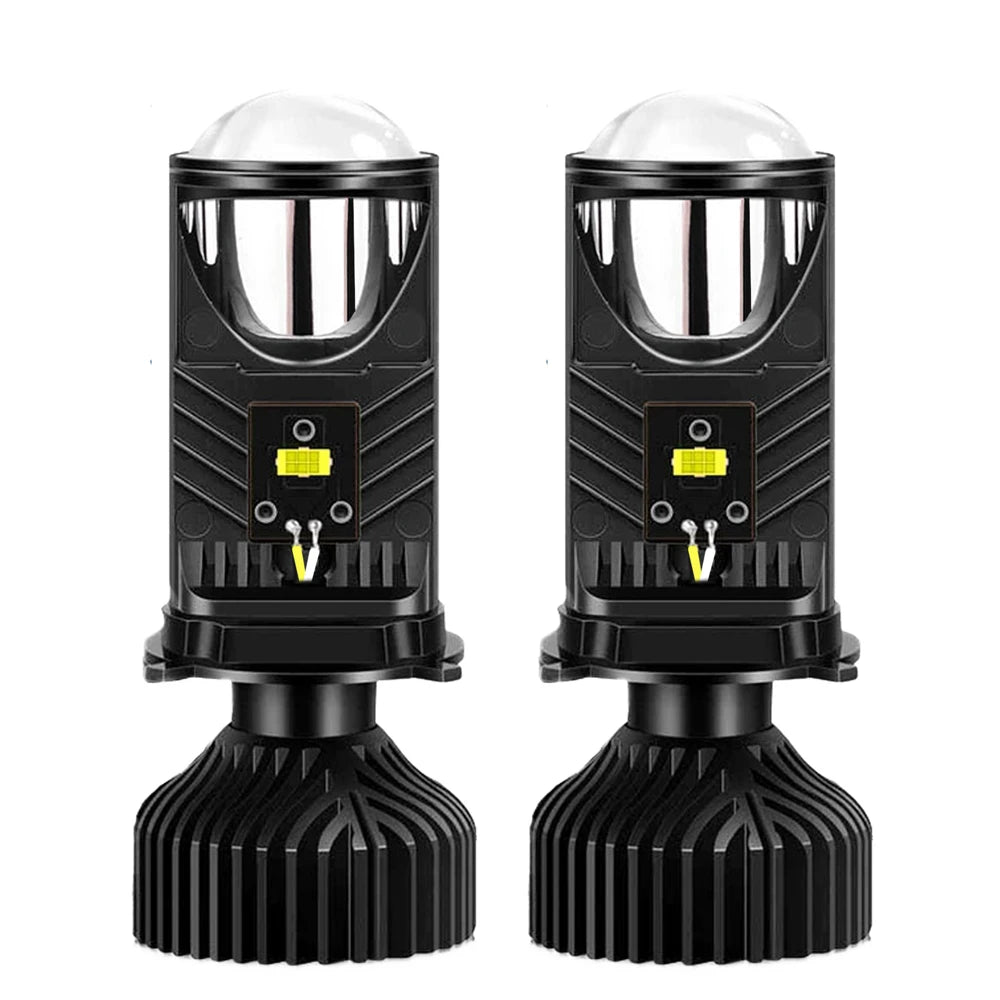 Faro con lente de proyector LED H4: ¡ultrabrillante, de bajo consumo y fácil de instalar!