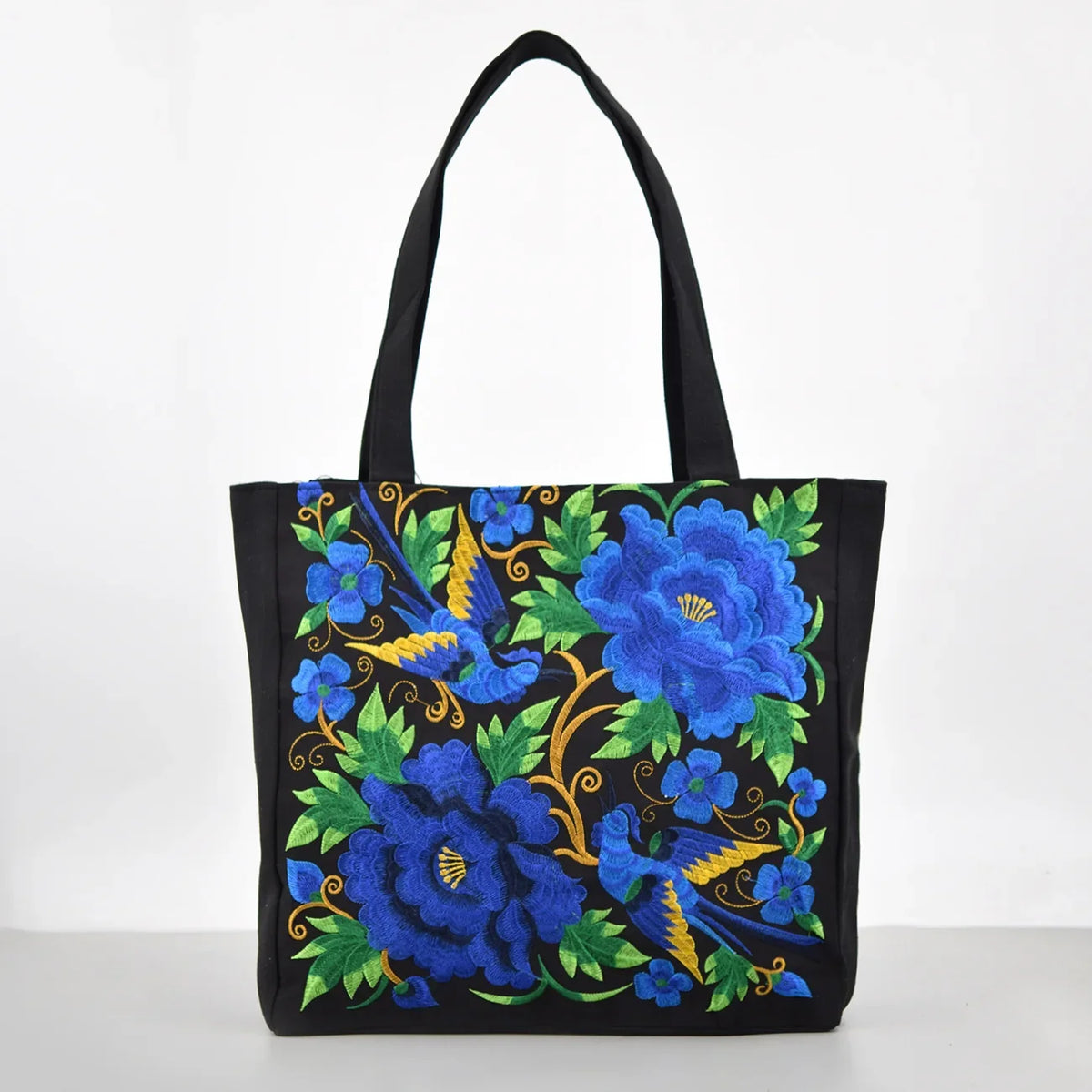 Bolso de mano con diseño floral bordado: elegante y espacioso para cualquier ocasión