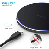 100W Fast Wireless Charging Pad – Ultra-Slim Charger for iPhone & Android