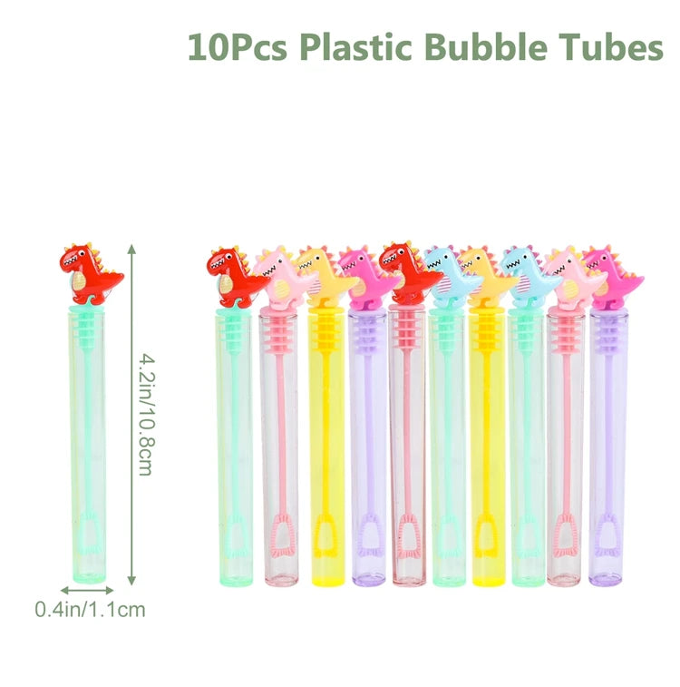 Dinosaur Bubble Tube Bottles – Fun Party Favors for Kids!