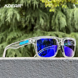 KDEAM Unisex Polarized Square Sunglasses – UV400 Anti-Blue Light Eyewear for Driving, Fishing & Computer Use