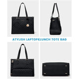 Insulated PU Lunch Handbag for Women – Stylish Box-Shaped Lunch Bag