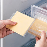 Caja transparente para guardar queso y mantequilla | Organizador de cocina para el frigorífico y el almacenamiento de alimentos