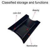 Car Armrest Storage Box with Cushion – ABS Console Organizer for VW UP (2013–2021)
