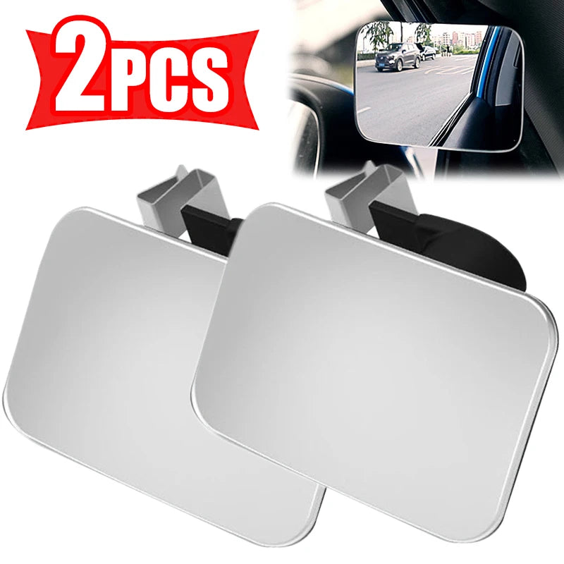 Espejo retrovisor HD ajustable de 360° para puntos ciegos: gran angular y asistencia para estacionar