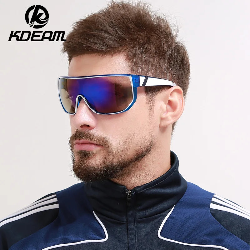 Oversized UV400 Sport Sunglasses – Stylish & Protective Eyewear for Outdoor Adventures