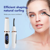 Rechargeable Heated Eyelash Curler with 3 Temperature Settings & USB Charging