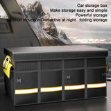 Collapsible Car Trunk Organizer – Large Capacity Storage Box with Reflective Strips
