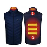Men’s USB Heated Vest – Infrared Thermal Sleeveless Jacket for Winter Hiking & Outdoor Warmth