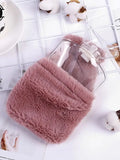 Plush Rabbit Hot Water Bottle with Shoulder Strap – Hand & Belly Warmer for Winter Relief