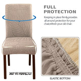 Waterproof PU Leather Chair Covers - Spill-Proof Dining Chair Protectors