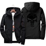 Men’s Casual Hooded Jacket – Lightweight Printed Zip-Up Outerwear for Spring & Autumn