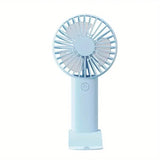 Mini ventilador de mano recargable por USB: solución de refrigeración portátil 3 en 1 con soporte para teléfono