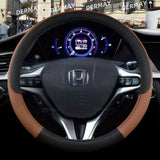 Funda de volante personalizada para Honda Civic 2004-2015: piel sintética de primera calidad, antideslizante, protege el volante original