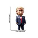 Funny Donald Trump Acrylic Hanging Ornament - Presidential Car Charm & Decor