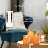 Velas LED sin llama: velas parpadeantes realistas a batería con control remoto y temporizador