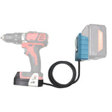 18V Battery Extension Cord for Power Tools – Compatible with Makita, DeWalt, Milwaukee, Bosch (1.5M with Hook)