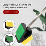 Stainless Steel Fish Tank Cleaning Brush – Efficient Aquarium Glass Cleaner with Sponge Head