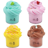 4-Pack Butter Slime Set – Super Soft, Non-Sticky & Safe DIY Slime for Kids