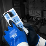 Blue Electrician Insulating Gloves – 400V Voltage Resistant, Touch Screen Compatible