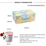 Vela perfumada de lujo hecha a mano: elegante frasco de vidrio con caja de regalo