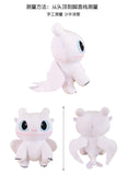 Muñeco de peluche de Cómo entrenar a tu dragón: adorable y tierna almohada de Furia Nocturna y Furia Luminosa