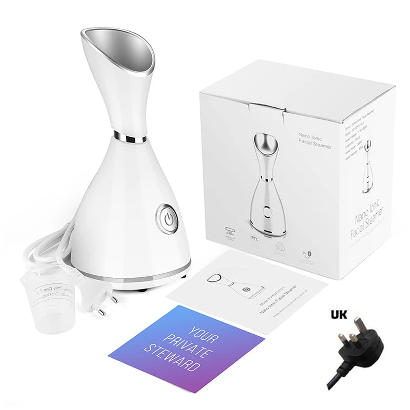MIKO NICE Facial Steamer – Nano Mist Technology for Deep Hydration, Pore Cleansing & Skin Rejuvenation