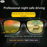 Night Vision Polarized Sunglasses – UV400 Driving Glasses for Men with PC Frame