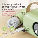Portable Karaoke Bluetooth Speaker with Wireless Microphone – FM Radio & Voice Effects