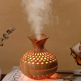 Humidificador de vapor frío ultrasilencioso con USB, aromaterapia y luces LED